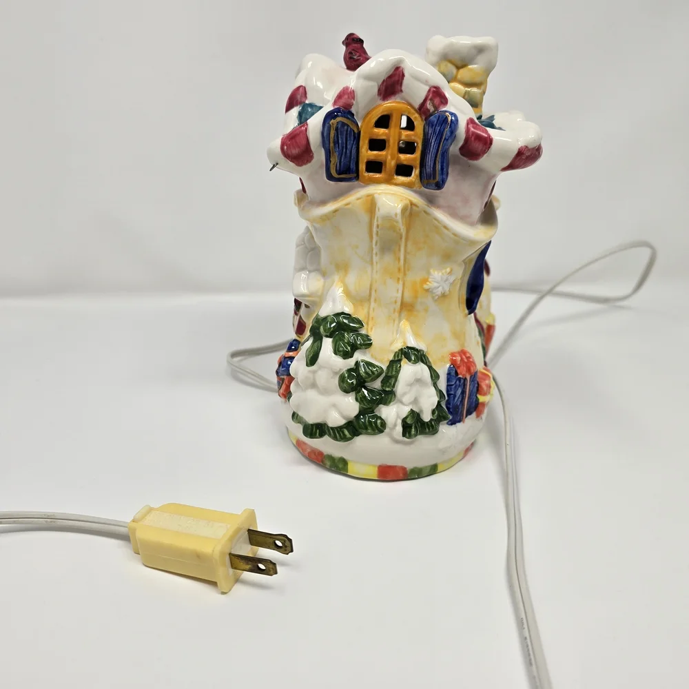 Vintage Christmas Village Shoe Ceramic Light-Up